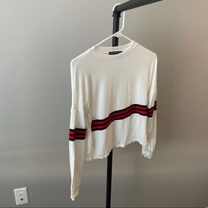 Nasty girl striped long sleeve shirt